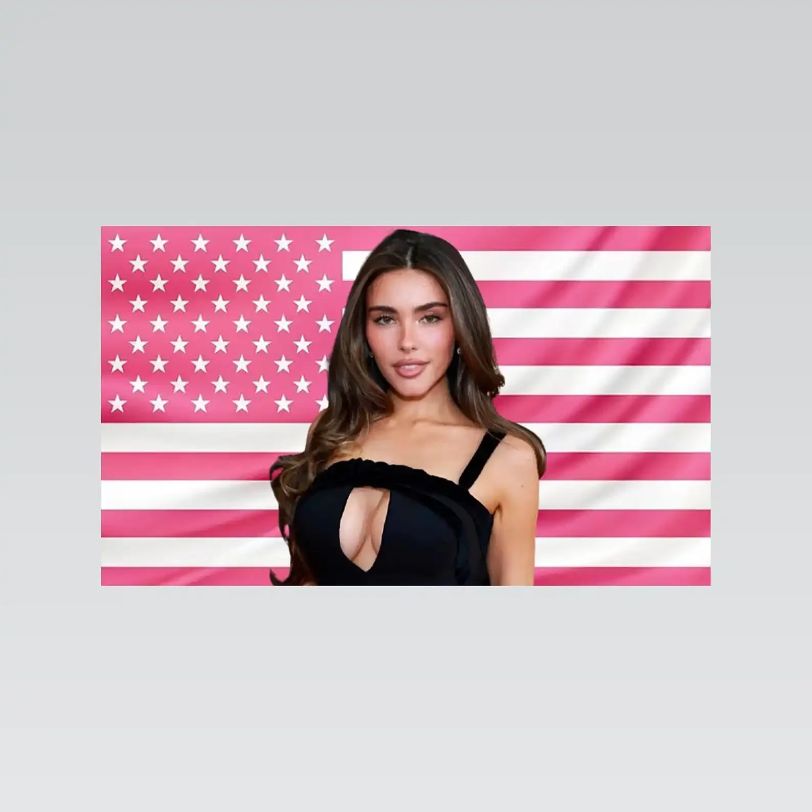M-Madison Beer Pink American Flag Decorative Home Objects Bedroom Decoration Garage Outdoor Decor Funny Flags for Bedrooms Flaga