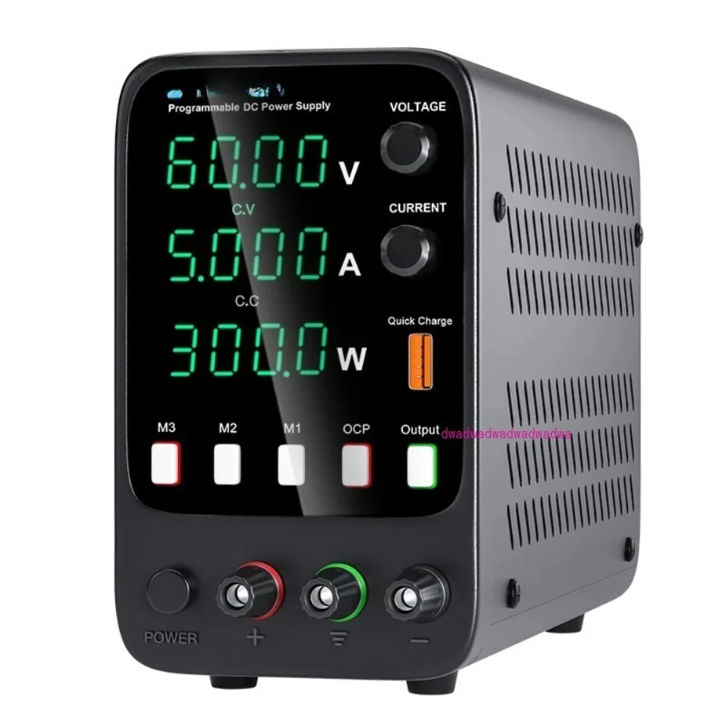 BENCH DC ADJUSTABLE POWER SUPPLY, DC POWER, 60V 5A, REPAIR, LAB, DESIGN, SCHOOLS, TEST, ELECTROPLATE, CHARGE, APS605H