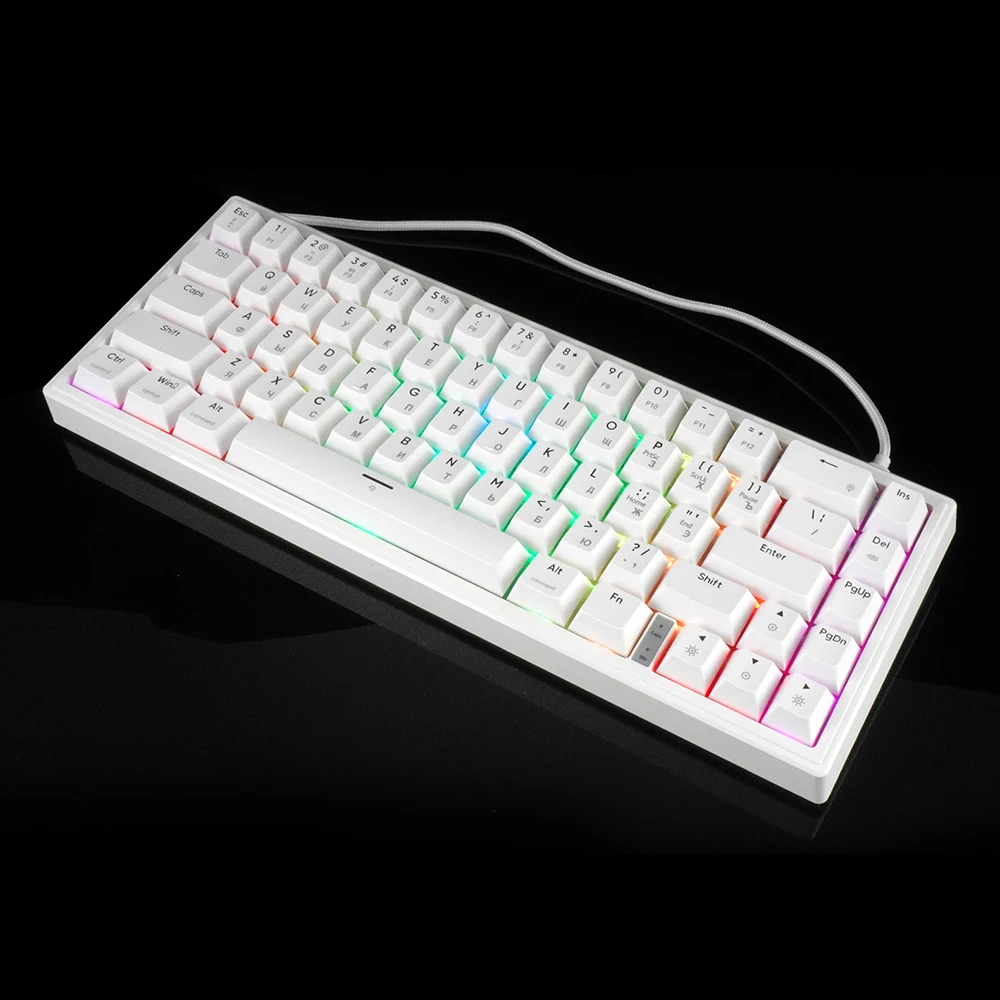 68-Key Mechanical Gaming Keyboard Aluminium 2.4Ghz Wireless Wired Compatible Silent Switch LED Lighting Waterproof Programmable