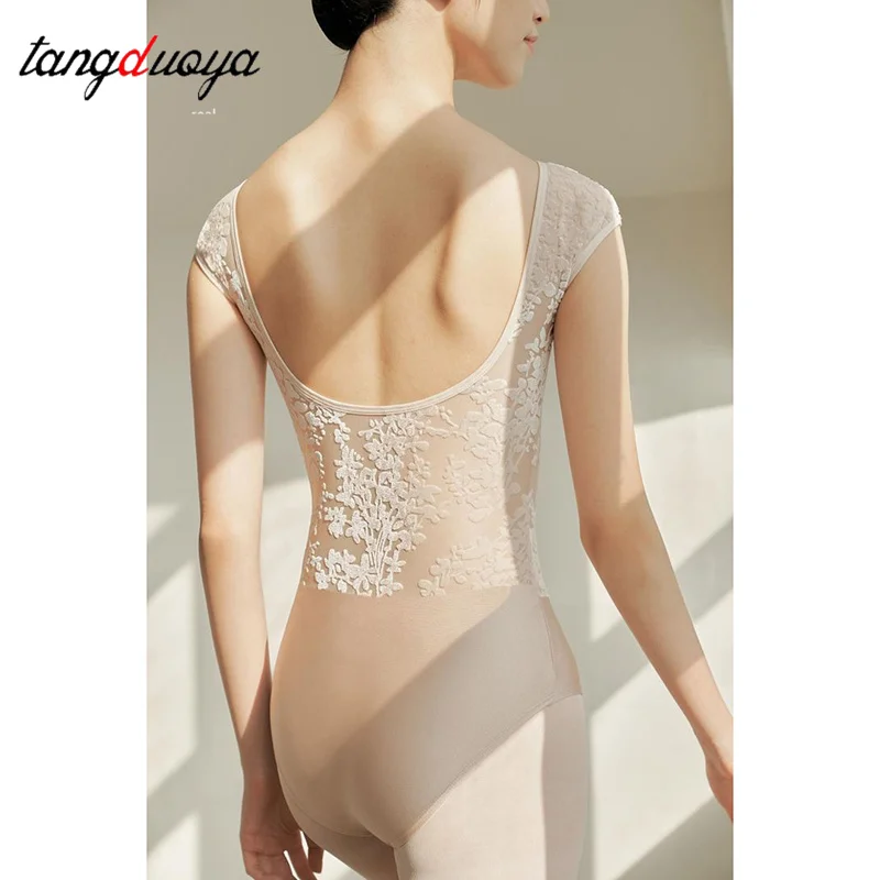 أنيقة الدانتيل الباليه ملابس رقص الجمباز للنساء عالية الجودة اليوغا الجمباز ارتداءها الكبار ممارسة فريق الرقص الملابس #3