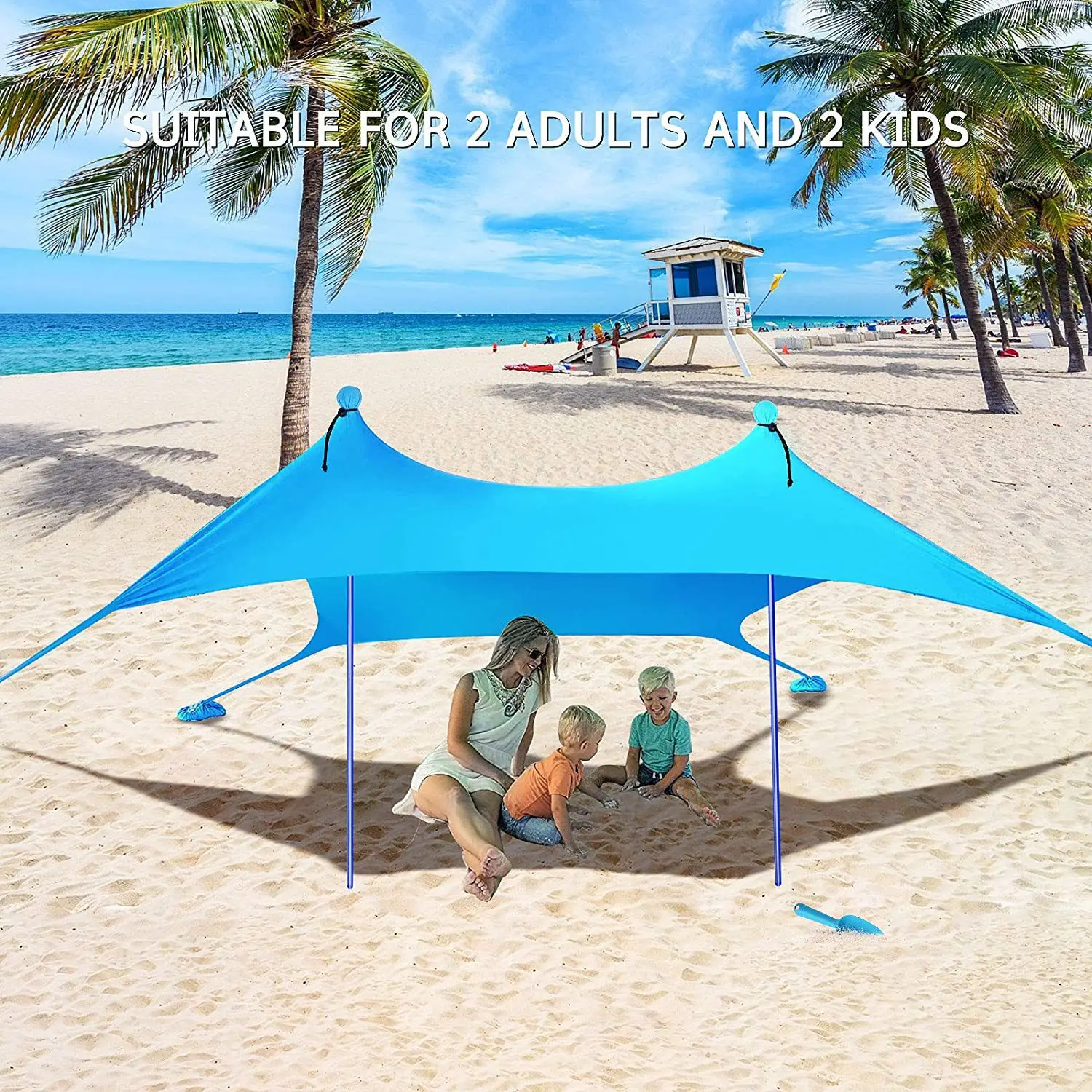 Outdoor Portable Lycra Camping Tent, Windproof and Rainproof, Fishing, Sunshade, Fishing, Beach