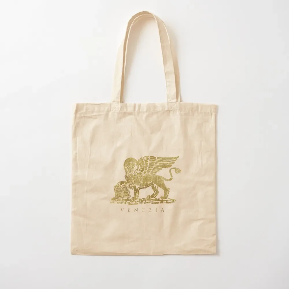 

Leone di San Marco of Venezia - Vintage Gold Tote Bag canvas tote ecological bags Tote Bag