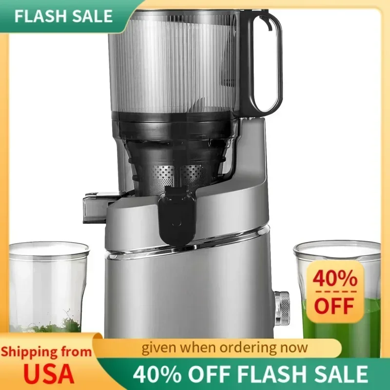 

D2BWJuicer Machines, 5,3-дюймовая самостоятельная жевание. Подходит для всех фруктов и овощей, электрический холодный пресс. Машины с высоким соком.
