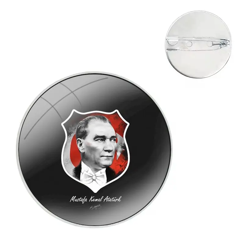 Pin Icons Brooch Jewelry Accessories Turkey Mustafa Kemal Ataturk