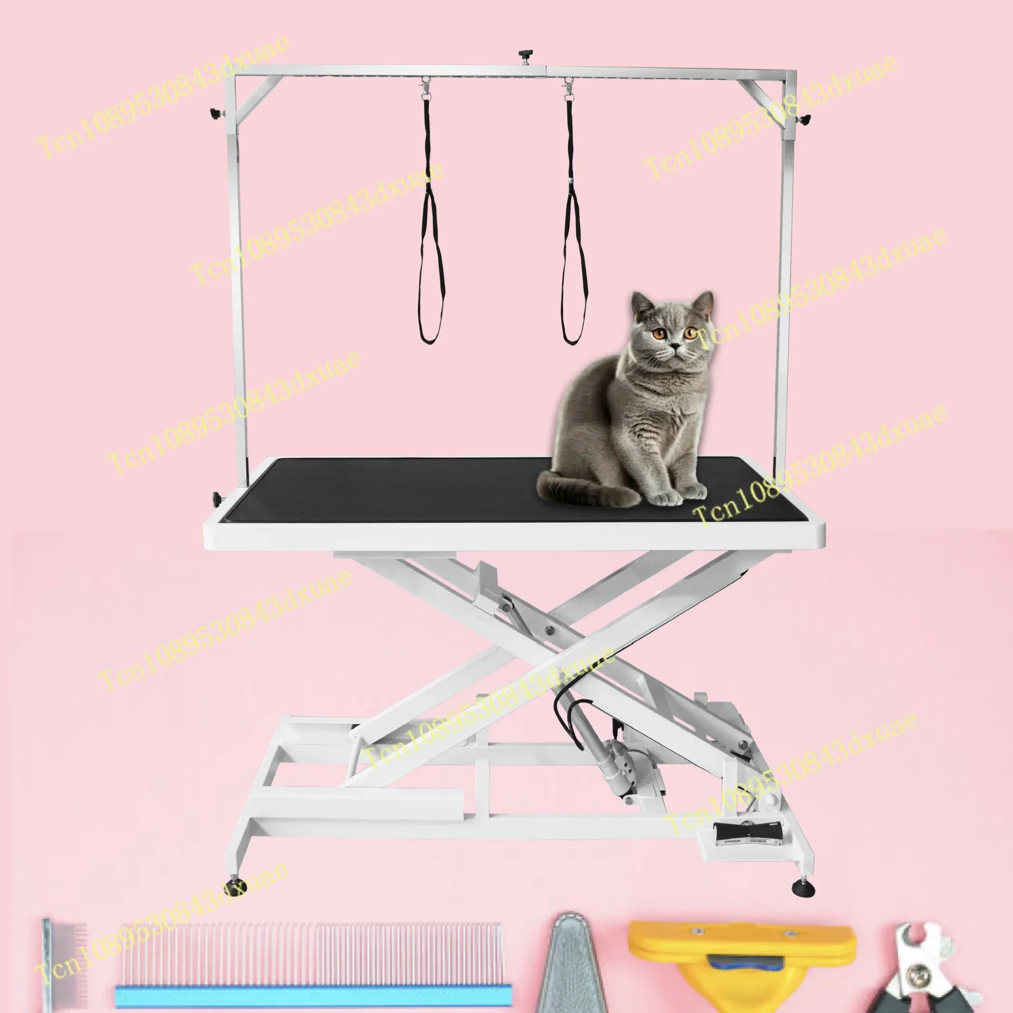 Petsproofing Stainless Steel Electric- Height Adjustable Pet Trimming Beauty- Grooming Table for Big Dogs Small Cats Sustainable