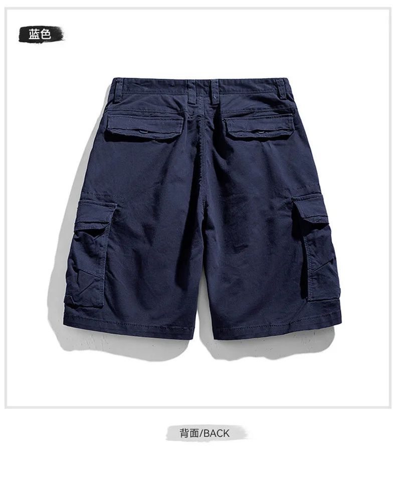 Men's Summer Work Shorts Loose Large Size Cross-Border Multi-Pocket Sports Casual Five-Point Pants Wholesale