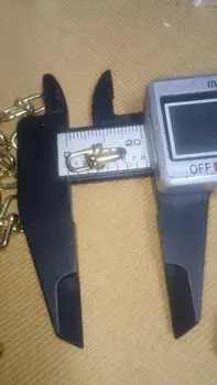 200 szt. Koreańskie małe 16mm solidne, surowe mosiężne karabińczyki typu U, zapięcia sprężynowe typu lobster snap do łańcuszków, naszyjników i bransoletek