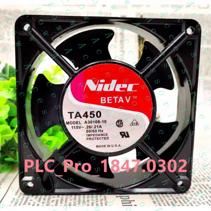 PP+ 1PCS cabinet fan A30108-10 TA450 115V 0.26A/.21 12038 12CM