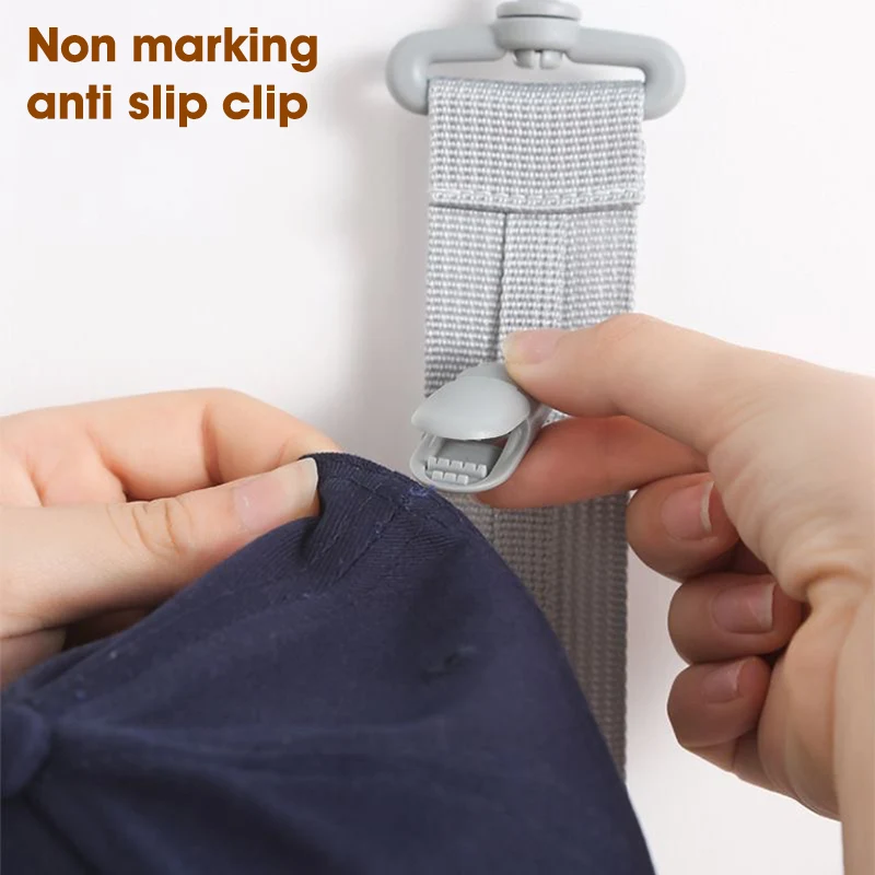 Hat Storage Over the Door Hat Rack Rotatable Clips Cap Organizer Foldable Hanging Holder For Hats, Socks&Underwear Storage