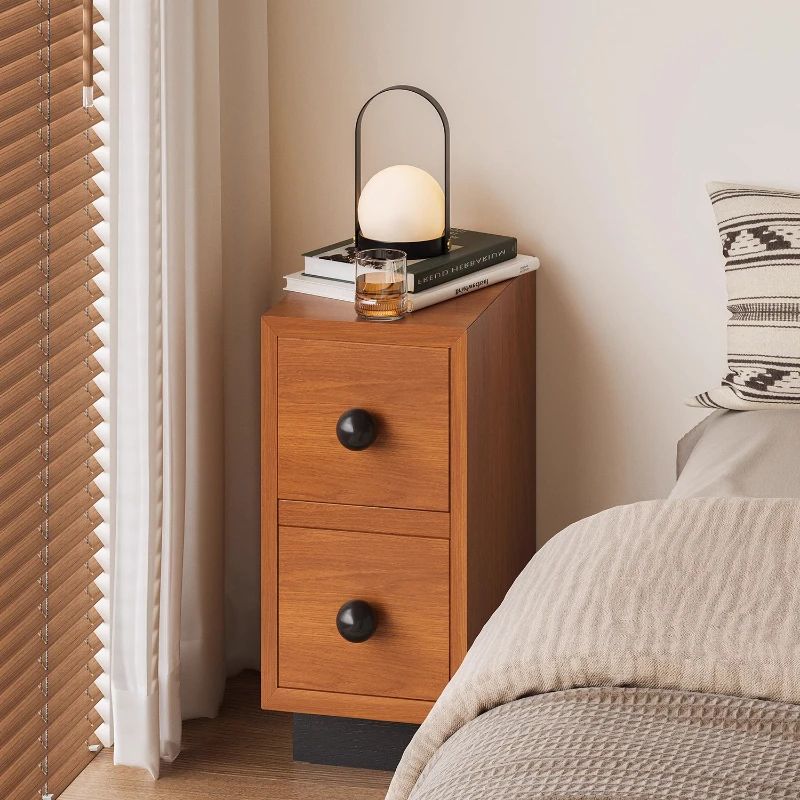 

Home bedroom small very narrow bedside table Internet celebrity senior sense ultra narrow cabinet