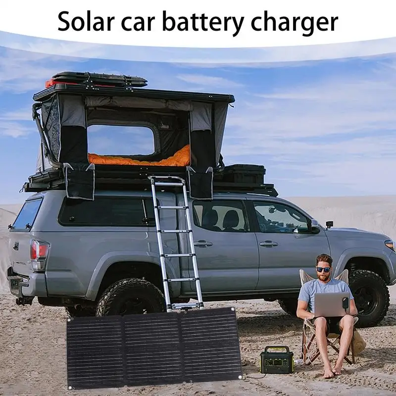 Для аккумулятора 12-24 В, солнечное автомобильное зарядное устройство, 200 Вт, зарядное устройство для солнечной панели, генератор аккумулятора 12-24 В, автоматический складной, водонепроницаемый, гибкий