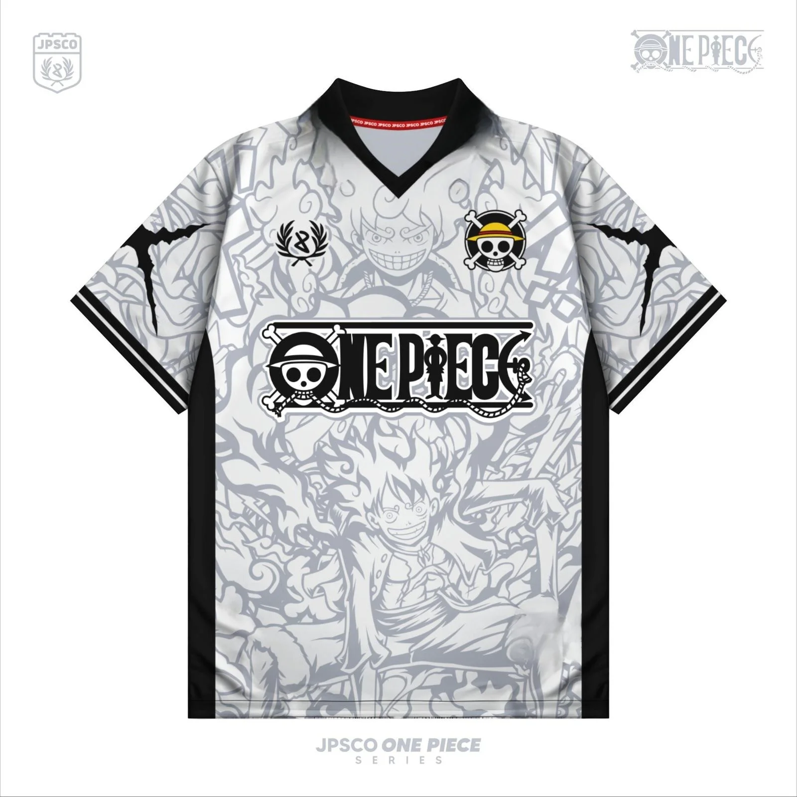 Mode Vintage Rétro Impression Complète T-shirt Série Anime Une Pièce Anime Y2k Style Coréen Kpop Baseball Hockey Unisexe Hauts T-shirts