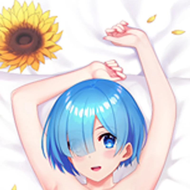 

Dakimakura Anime Pillow Cover Rem Double Sided Print 2Way Cushion Cover Xmas Gifts