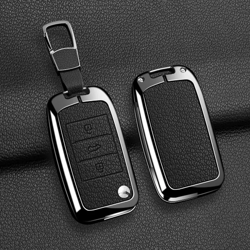 Suitable Leather Car Key Case Cover For MG 4 2023 Mg4 Ev MG HS GT ZS EV ZX MG5 MG6 for Roewe RX3 RX5 RX8 ERX5 I6 I5 Keychain