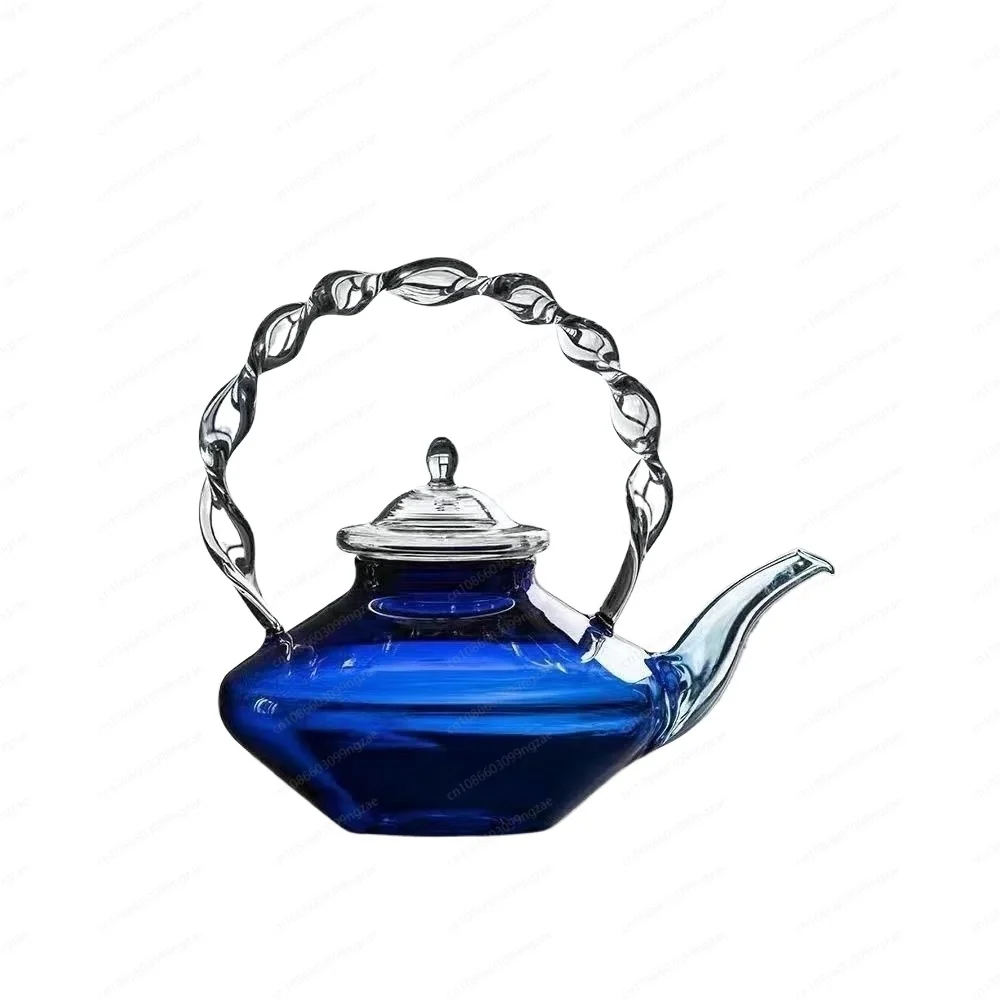 

Стеклянный чайник в китайском стиле с крышкой-бабочкой — сейф на плиту для «Wei Lu Zhu Cha», чайник для наблюдения за цветами