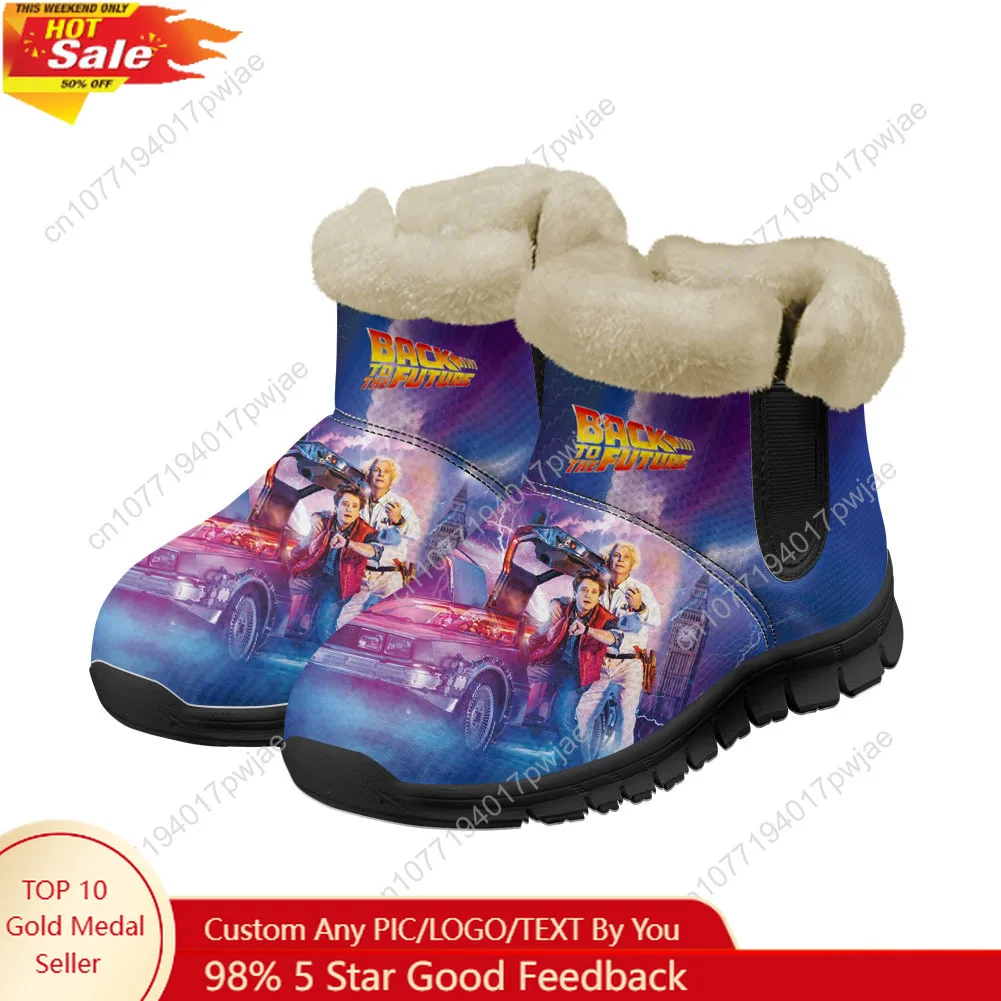 

Back to The Futures Science Fiction Movies Snow Boots Mens Womens Shoes Keep Warm Casual Winter Boot Sports Custom boots