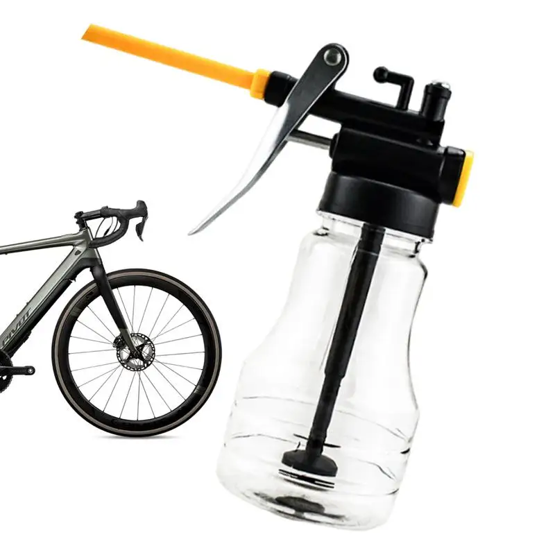 Oil Can With Spout Handheld Oil Can Dispenser Pump Oiler Can High Pressure Oiler Reusable Oil-Feeding Cans For Bicycles Machiner