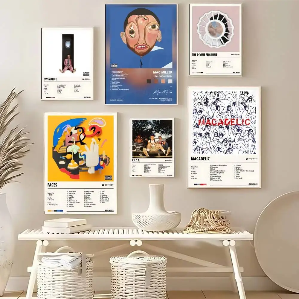 شعبية المغني M-Mac ميلر المشارك عالية الجودة النوم غرفة المعيشة الجمالية الجدار الديكور اللوحة ملصقات هدية