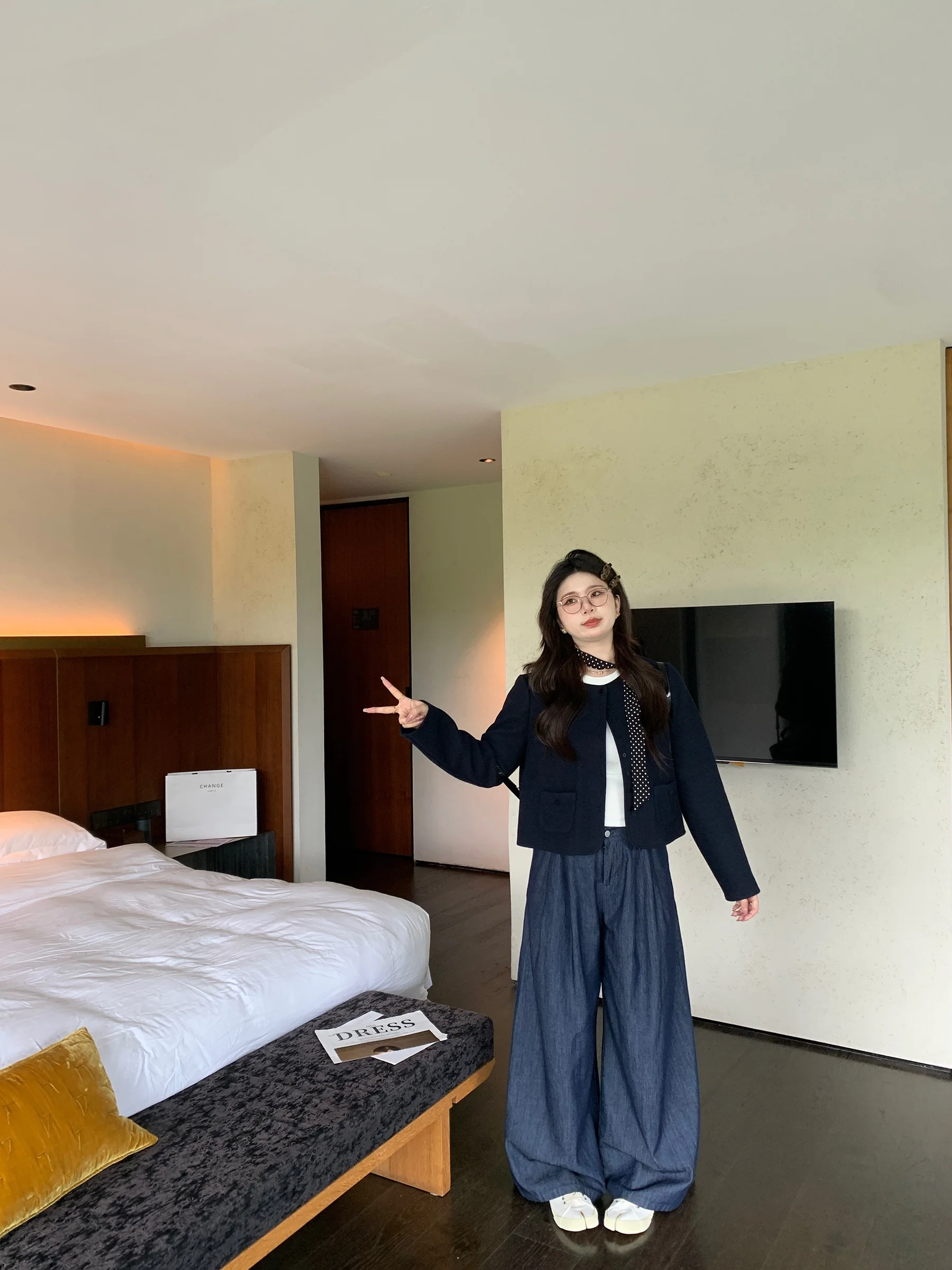 

M5T6 Melbourne Wed Lazy Simple Трикотажная верхняя одежда Long Sve для полных женщин Теплый повседневный топ из полиэфирного волокна