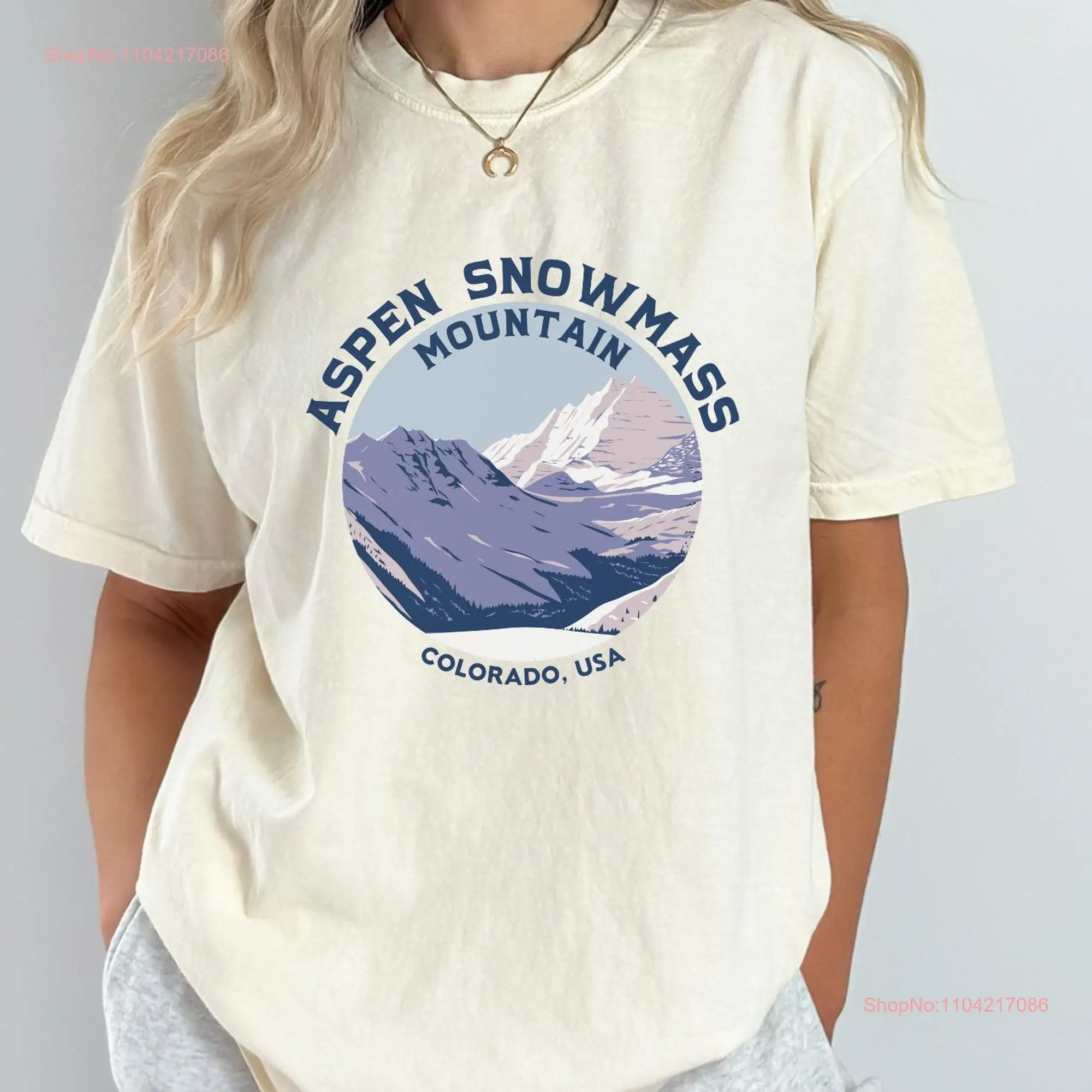 Aspen Snowmass T shirt Colorado Ski s Accessories Resort Apparel Poster long or short sleeves