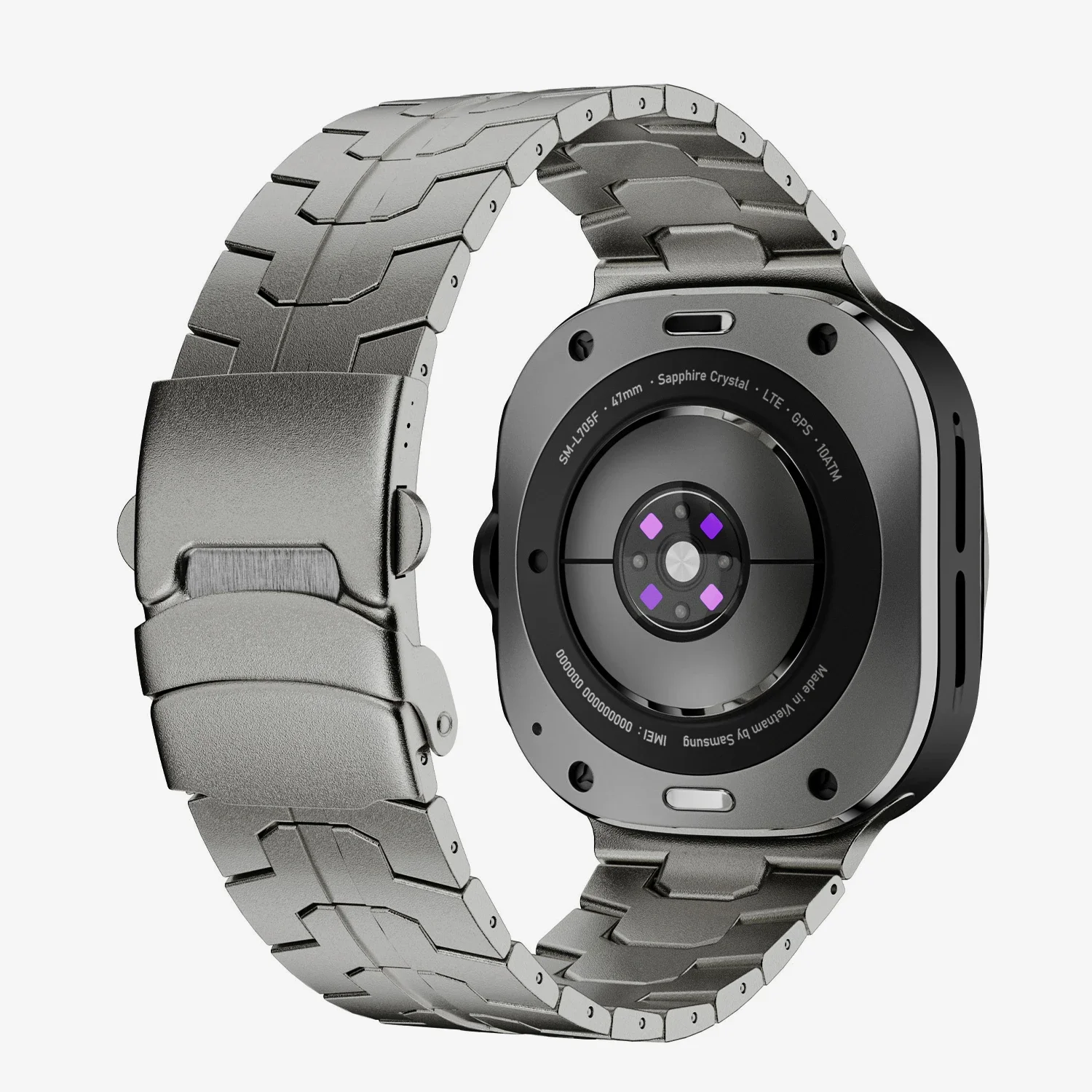 No Gap Loop Strap for Samsung Watch Ultra 2025 Titanium Alloy Bracelet for GALAXY WATCH Ultra 47MM ultra Curved End Metal Band