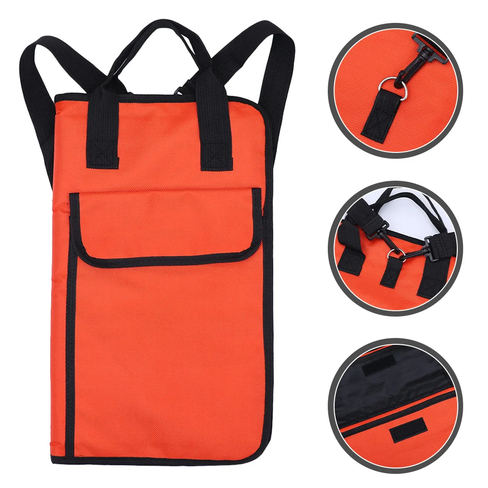 

Oxford Cloth Drumstick Storage Bag Lightweight Portable Drum Mallets Holder With Handle Shoulder Strap Carry Bag For Drumsticks