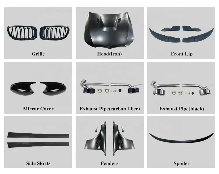 

exclusive supply PP+carbon Fiber Tail Throat 2005-2012 Car Bumpers E90 E92 E93 Refitted M3 M4 Body Kit for 3 Series