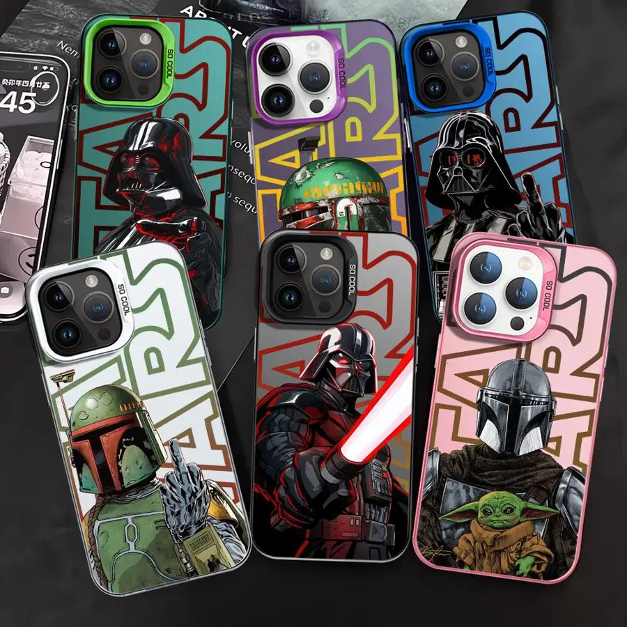 Star Mandalorians W-Wars Phone Case For iPhone 16 15 14 13 12 11 mini Pro Max X XR XSMAX 8 7 Plus Anti Fall Matte Back Cover