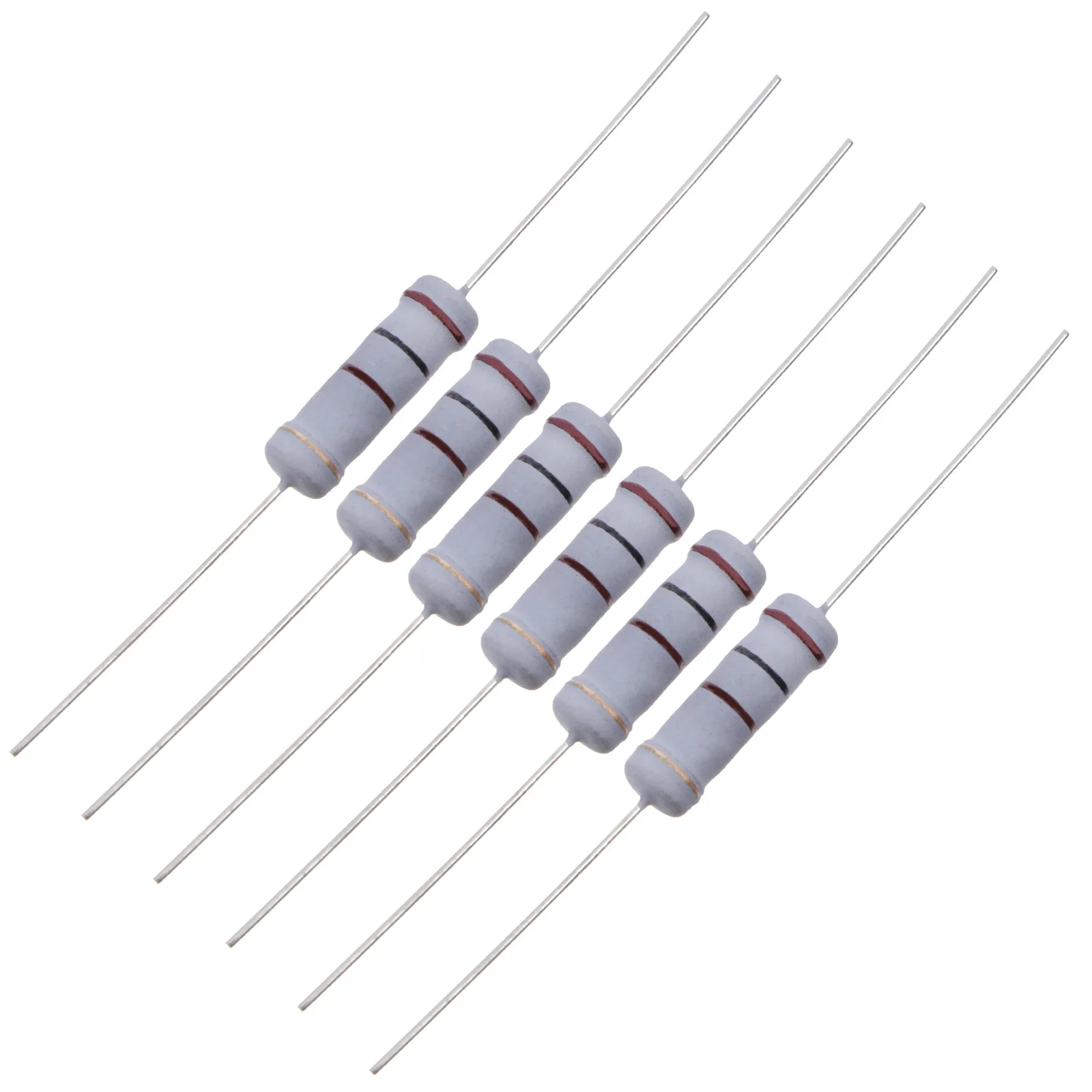 

100 Pcs Resistance 5% Resistor Turn Tolerance Grey for DIY Electronic Projects Carbon
