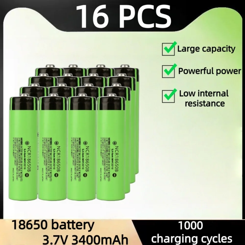 Nowa, oryginalna bateria NCR18650 3400mAh, NCR18650 3.7V 18650 3400mAh, akumulator litowy do latarki, bateria z końcówką. — zdjęcie produktu 4