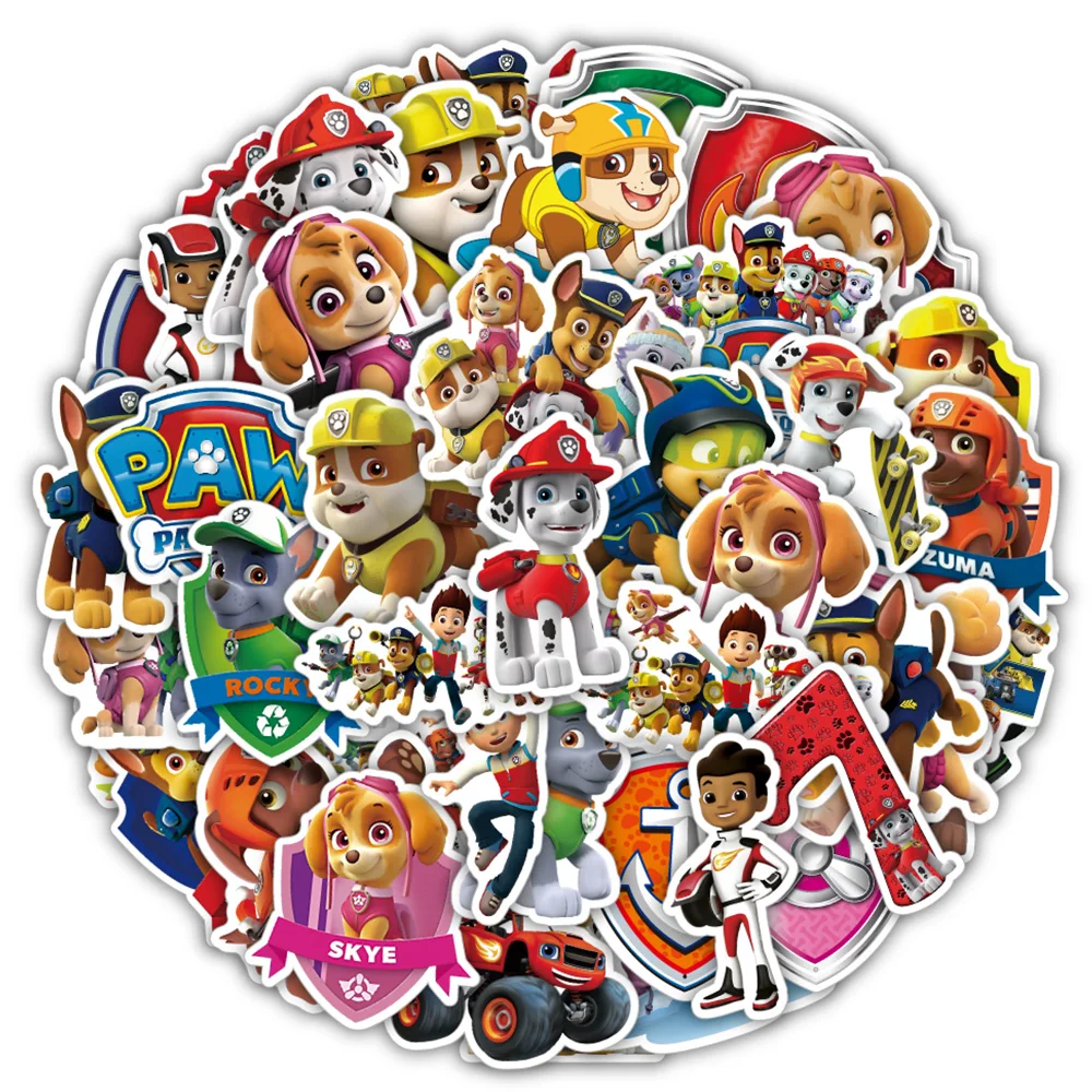 

10/30/50PCS Cute Cartoon PAW Patrol Stickers for Kids DIY Graffiti Phone Skateboard Luggage Waterproof Anime Sticker Toys Gifts