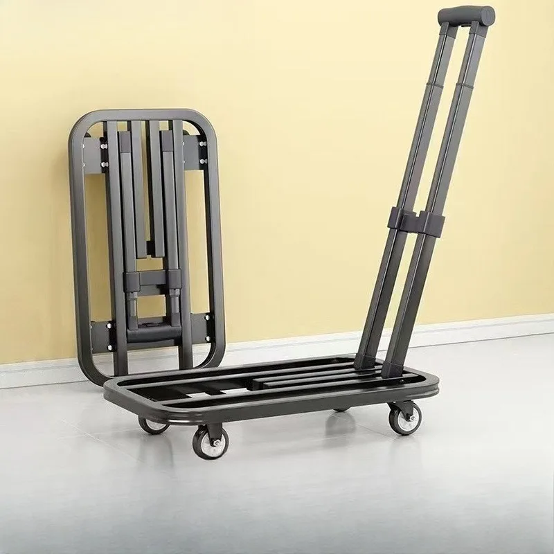 Folding trolley, flatbed truck, pull goods portable shopping cart, shopping trolley truck