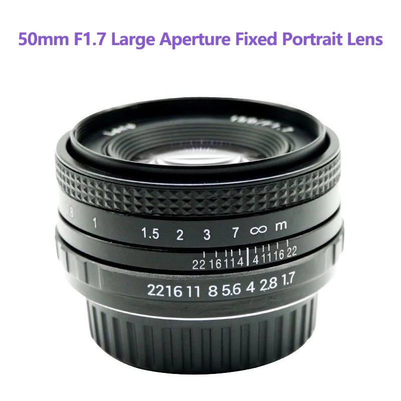 

50MMF1.7 Large Aperture Portrait Fixed Focus Manual Lens for Canon Mouth Nikon Mouth Background Bokeh