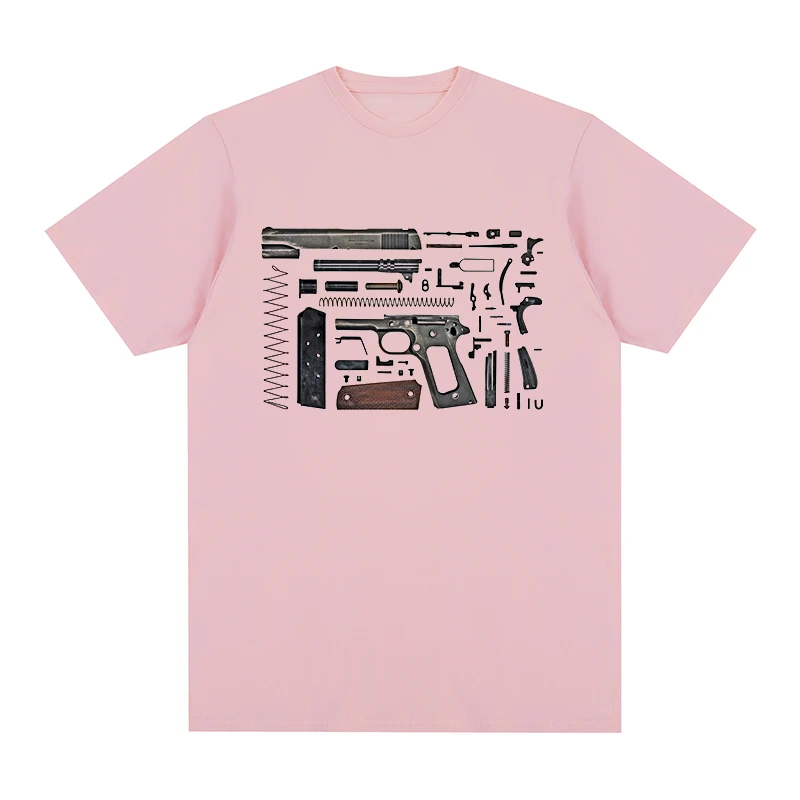 anatomical Cool Pistol Weapon Handgun Trust t-shirt Cotton Men T shirt New TEE TSHIRT Womens tops