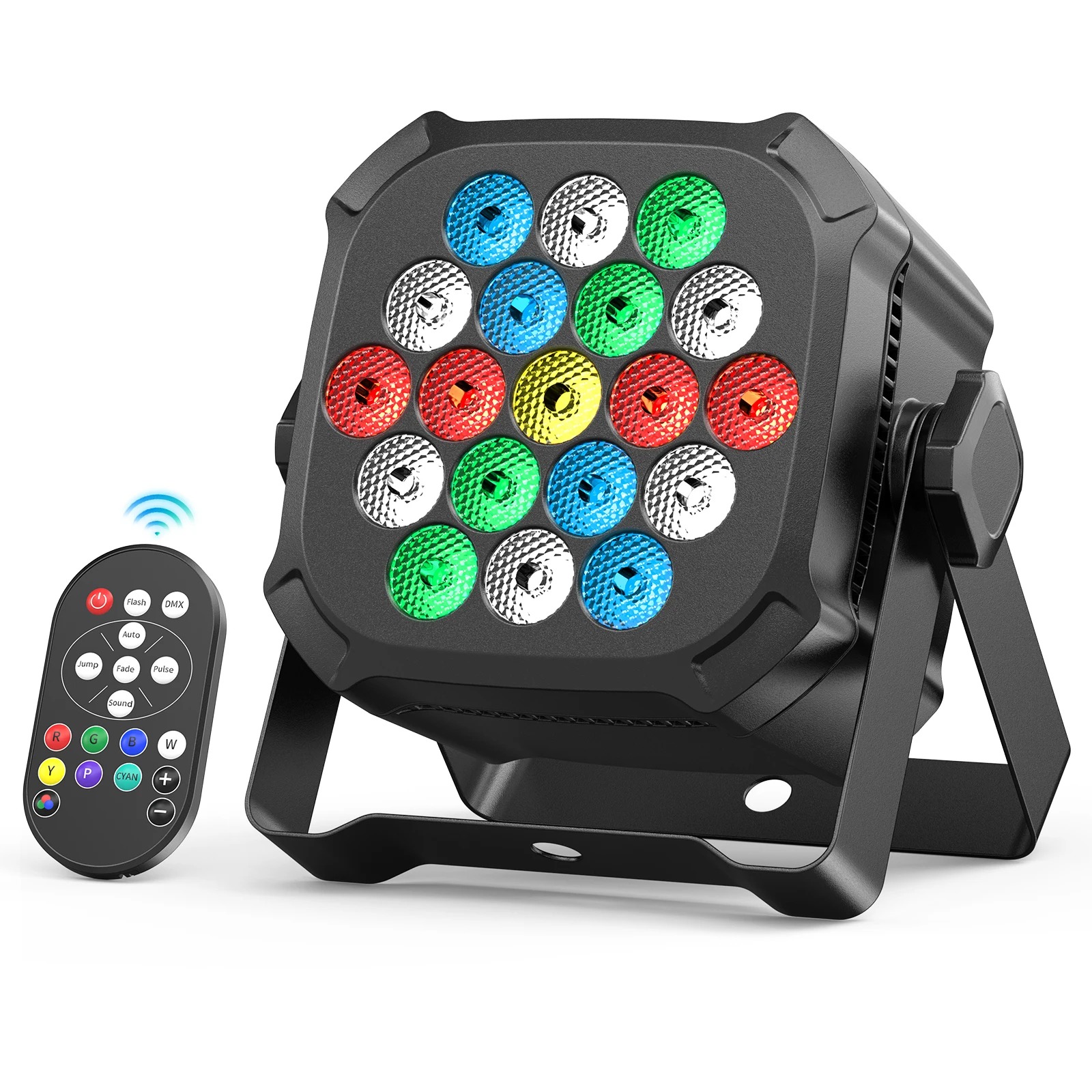 30W 19LED RGBW Par Light for DJ Stage Party Club Disco Wedding Events Sound Activated Remote Control DMX Controlled LED Par