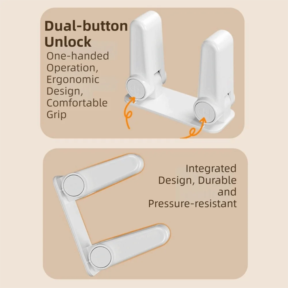 

2Pcs Strong Adhesive Childproof Door Handle Lock Strong Load-bearing No Drill Cabinet Locks Tool-free Easy One-Hand Operation
