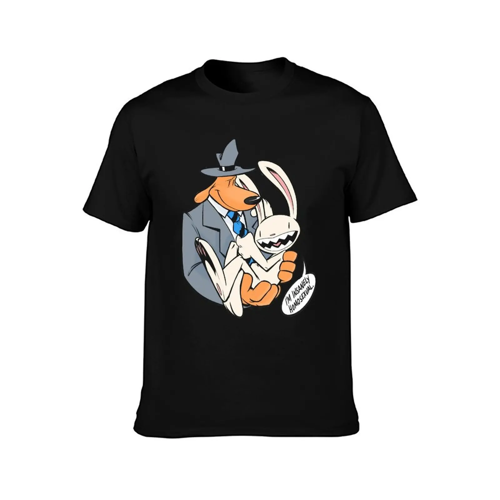 Occupiers Of A Universe Sam And Max Typical Fictional Characters Insanely Gay Carl Cox T-Shirt Gym Exercise Short Sleeve T-Shirt