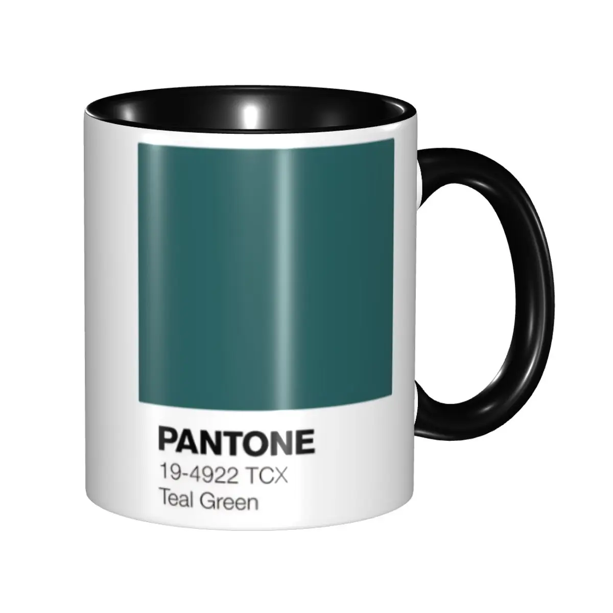 

Personalized Pantones Teal Green Classic Mugs DIY Ceramic Tea Milk Coffee Cup