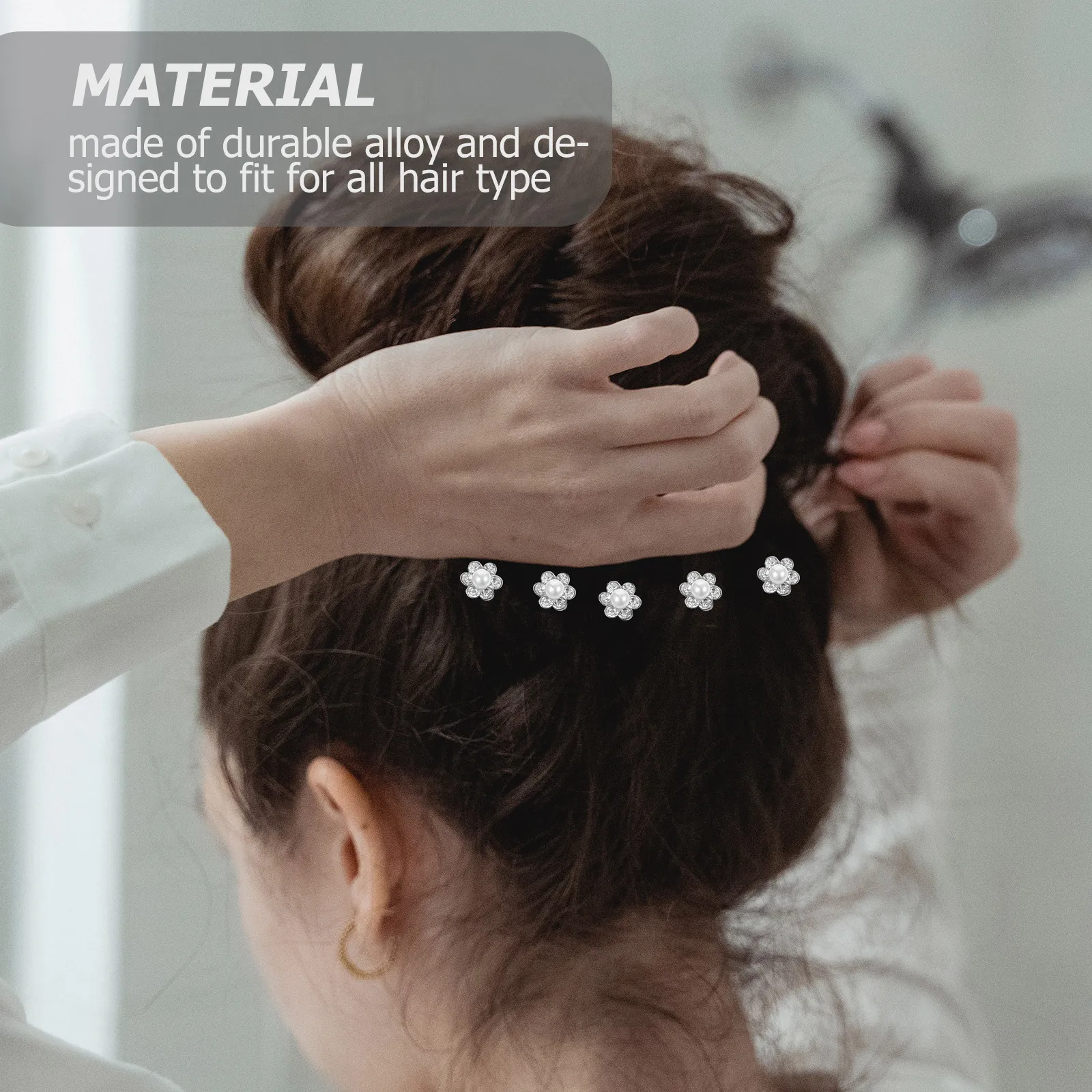 Spiral Hair Clips Set 36 in 1 Rhinestone Mini Hairpins for Women All Hair Types Wedding Bridal Prom Party Decor