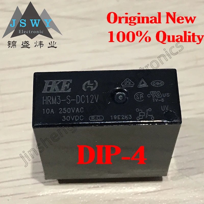 

10PCS HRM3-S-DC5V HRM3-S-DC12V HRM3-S-DC24V A group of normally open 4-pin relay direct plug 100% genuine Free Shipping Electron