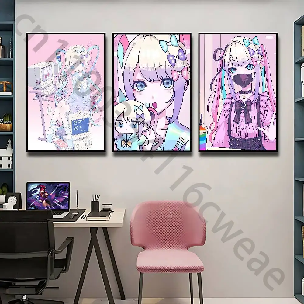K-kangel N-needy Poster Self-adhesive Art Waterproof Paper Sticker Coffee House Bar Room Wall Decor