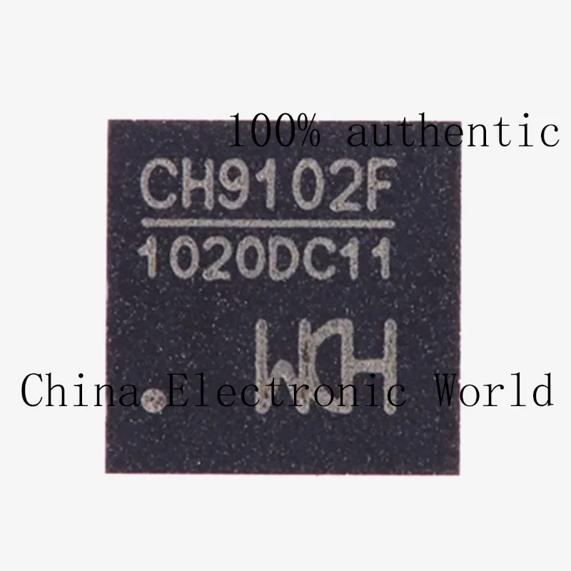 

10 Ch9102F Brand New Genuine Package Qfn-24 USB to Serial Port Chip