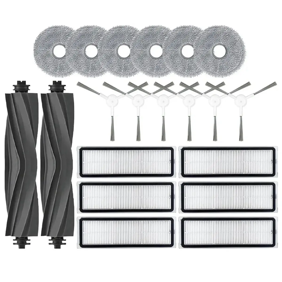 YDSC pour Dreame Bot L10 Prime / L10s Pro / L10 Pro Accessoires Brosse latérale principale Filtre HEPA Chiffon de nettoyage Pièc