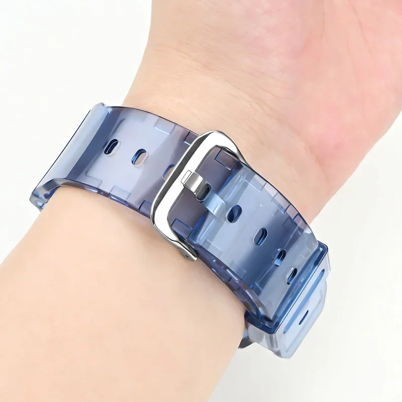 TPU Watch band with watch case &Tools Kit For Casi-o GW-M5610 GW-S5600 GWX-5600 G-5600E Watch Straps Repair Accessories Replace