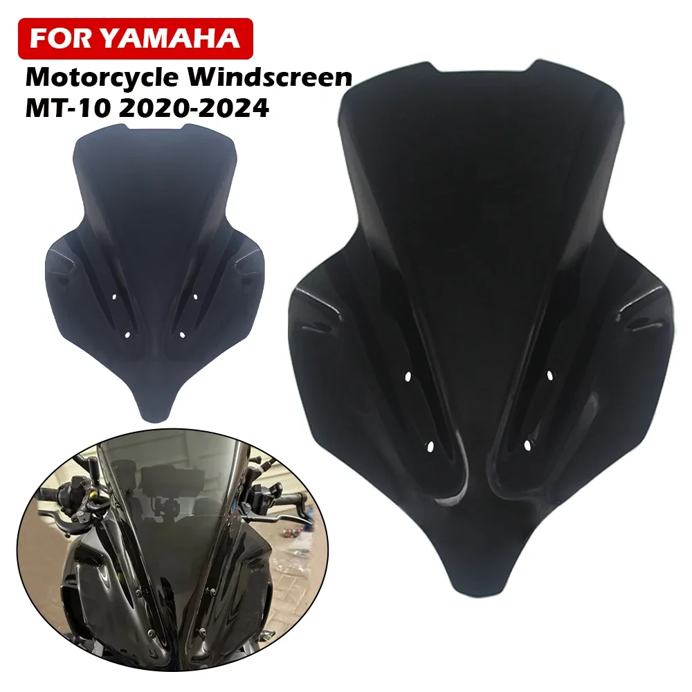 MT-10 windshield For YAMAHA MT-10 2020-2024 Motorcycle front windshield Windshield Accessories