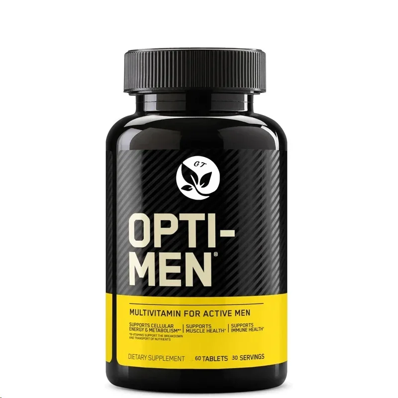 Opti-men, Vitamin C, Zinc and Vitamin D, E, B12 for Immune Support Mens Daily Multivitamin Supplement 60 Capsules