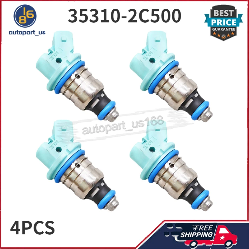 

4Pcs Fuel Injectors 35310-2C500 353102C500 35310 2C500 For Hyundai Grand Starex H1 2015-2018