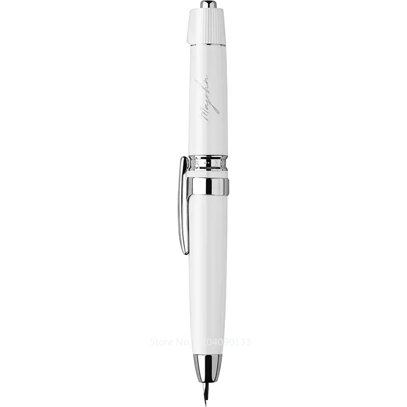 

Hot Smooth MAJOHN A3 Creative Press And Rotate Resin Fountain Pen Acrylic Resin Pen Body 0.4mm Ink Pen Converter For Writing Gif