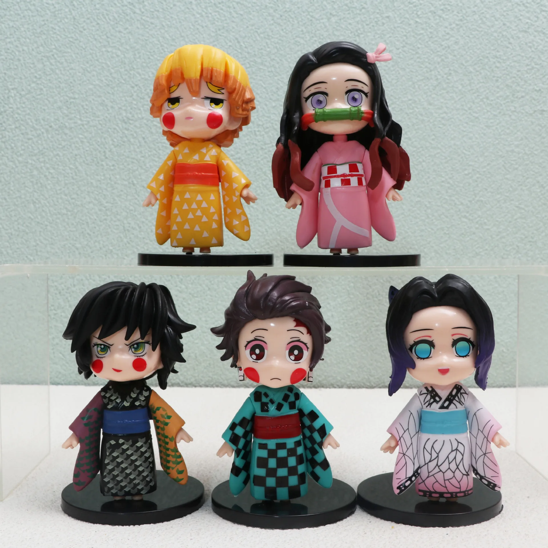 

5PCS/SET GHOST exraft TANJILANG NE DOUZI SHANYI BUTTERFLY NINJA ANIME DOLL MODEL ORNAMENT