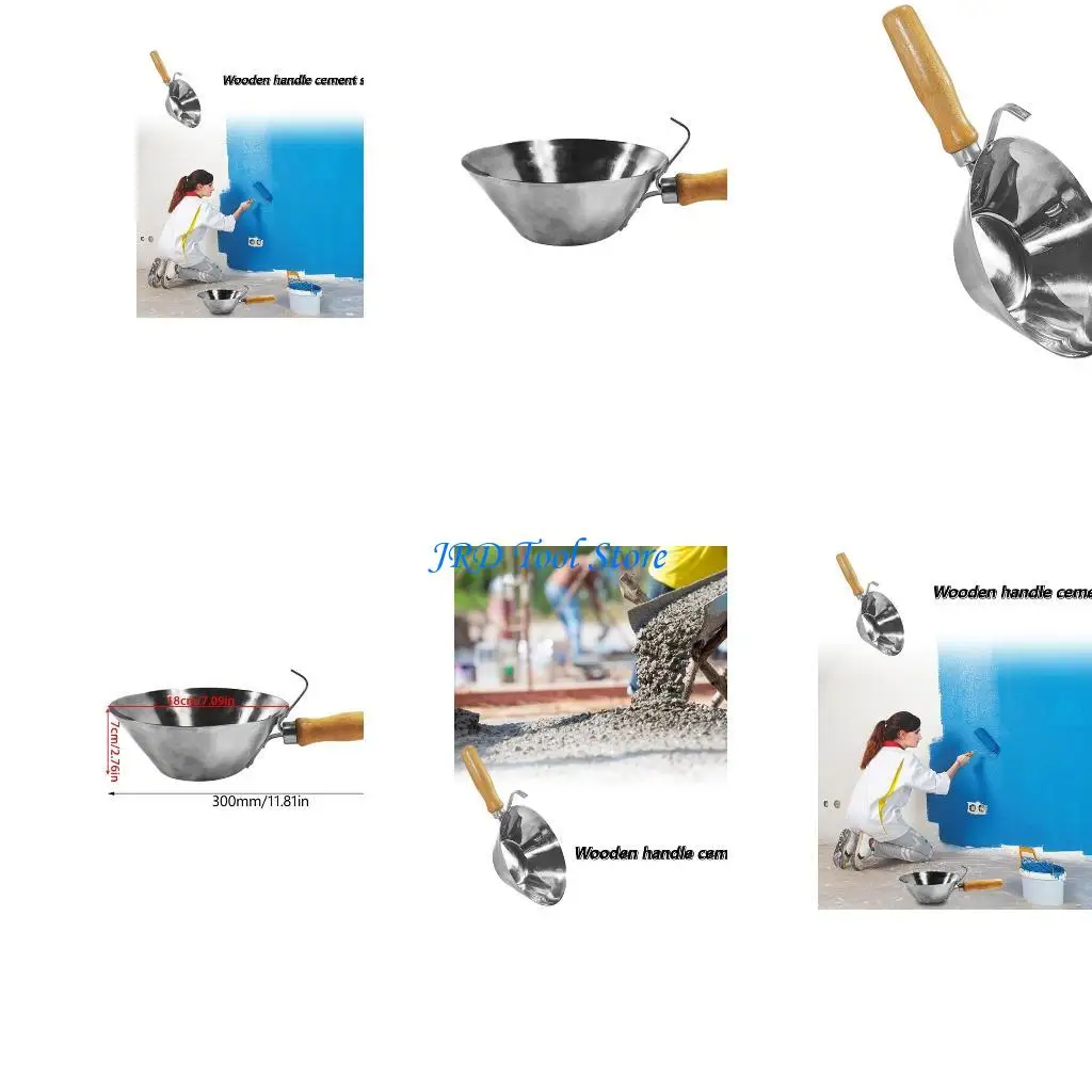 Cubo pintura cubo cemento A2UD con madera hormigón recipiente vacío cubo lodo bañera mezcla